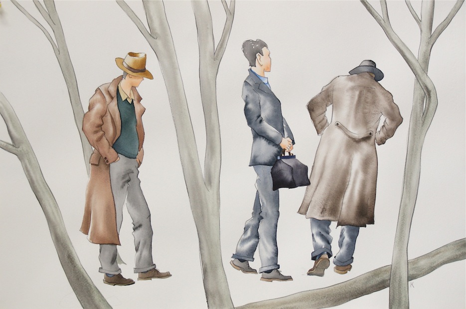 Bob Kerr | It Must be complete | watercolour | McAtamney Gallery | Geraldine NZ